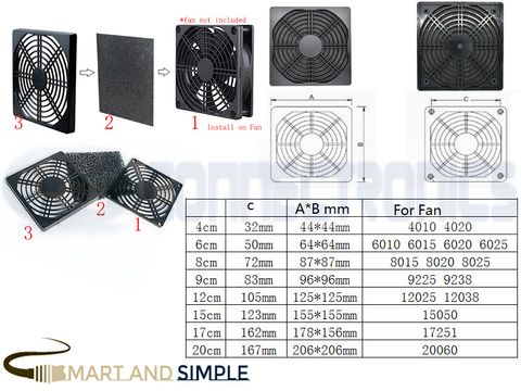 Fan Cover Fan filter dust net filter