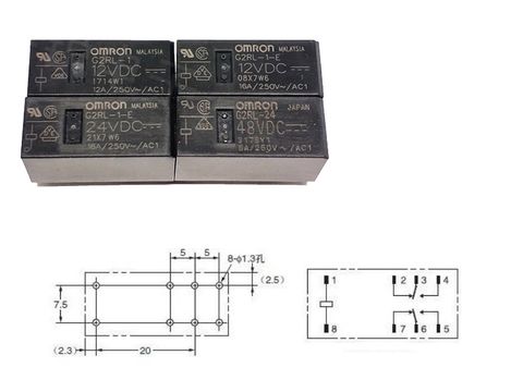 G2RL-1-E-5V 12V 24V 8PIN RELAY