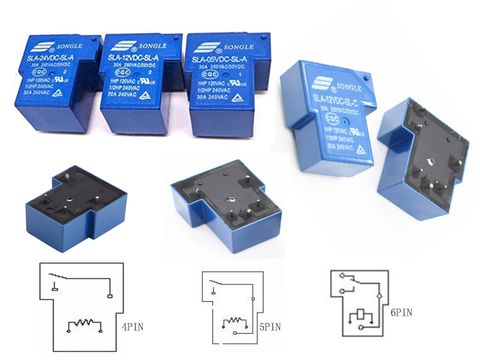 SLA 5VDC 12VDC 24VDC SL-A SL-C 4PIN 5PIN 6PIN RELAY