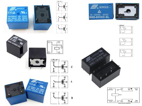 Relay SRD-12Vdc  Tesla Electronic EIRL