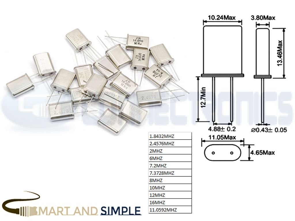 Quartz Crystal Oscillator HC-49U