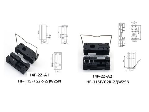 14F-2Z-A1 5PIN 14F-2Z-A2 8PIN HF-115F G2R-2 JW2SN Relay Base solder base