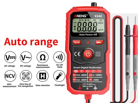 Auto ranging multimeter NCV tester