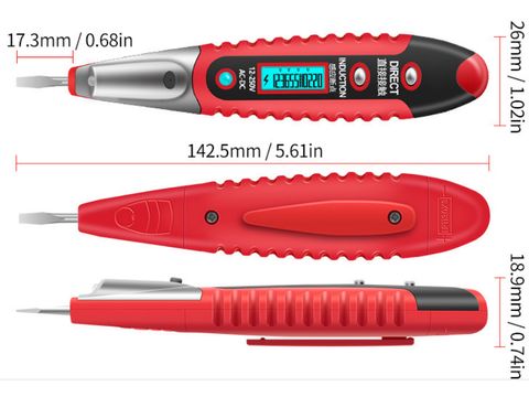 Non-contact multi-use voltage tester pen