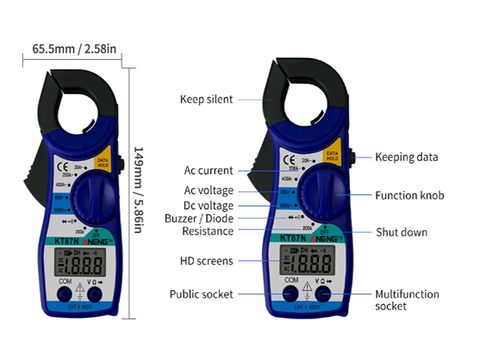 Mini Digital Clamp Multimeter A