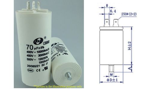 Running capacitor CBB60 4 pins with bottom screw 2