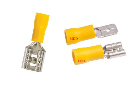 Female insulated electrical cold-pressed crimp terminal FDD5.5-250 AWG 12-10 4.0-6.0mm2