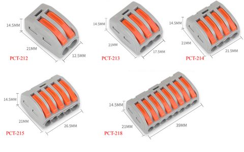 Universal Compact Wire Wiring Connector PCT-212-213-214-215-218