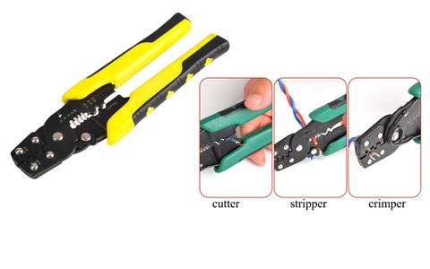 Multifunctional crimping pliers electrical cable striper cold-pressed terminal crimping tools