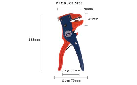 Automatic Wire Stripper Multifunctional Non-Slip Handle Self-Adjusting Cutter Wire Stripper