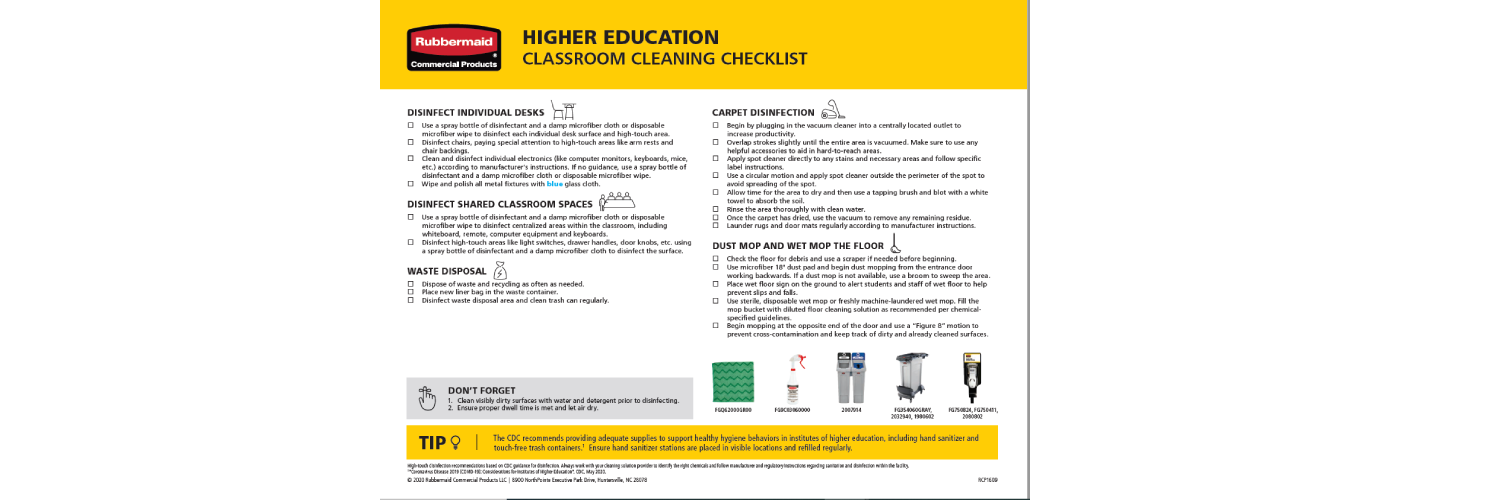 KKSS Infinity - Education Property Cleaning Checklist