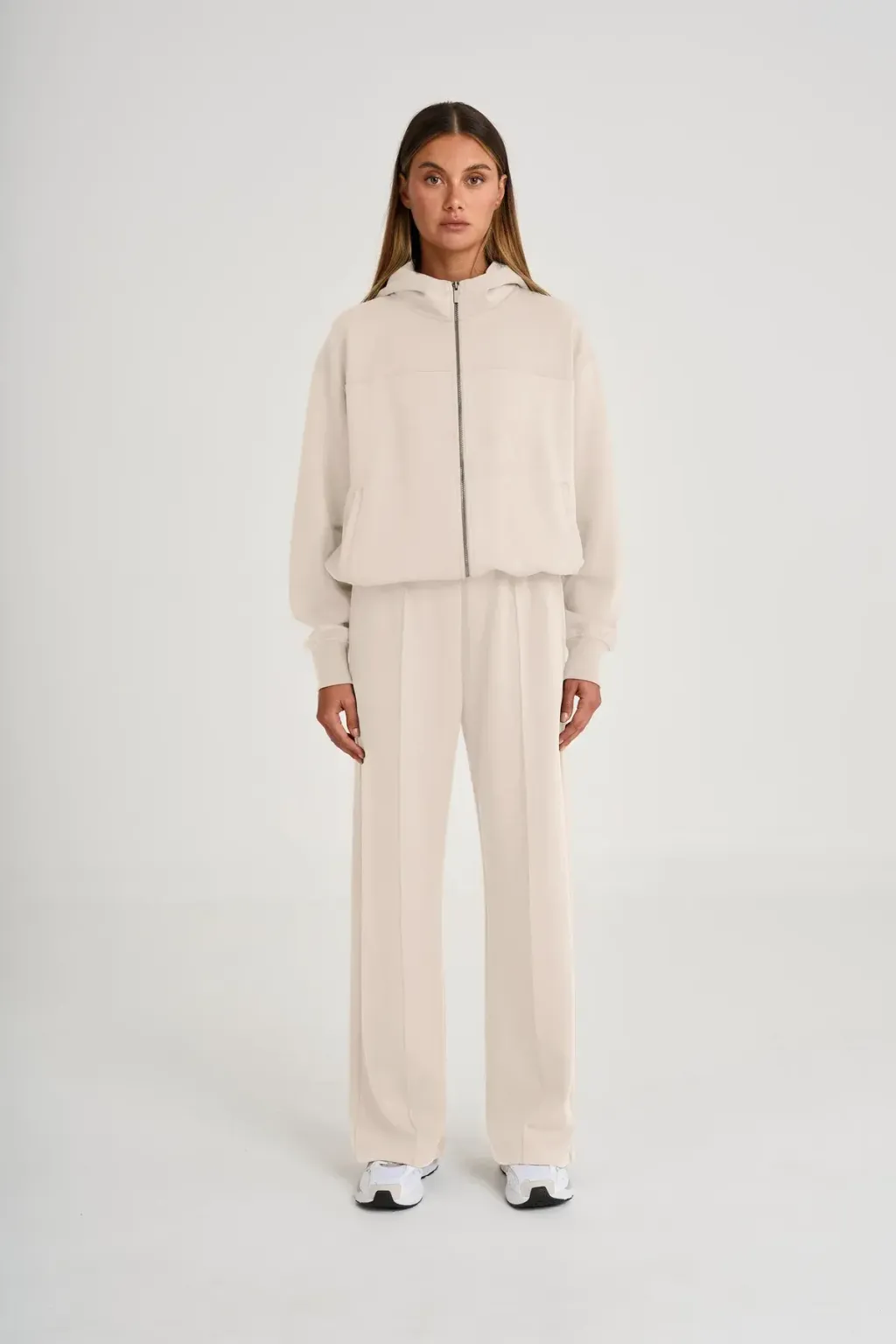 A4W253-STN_SoftLuxuryFullZipHoodie_Clay_Back_Front