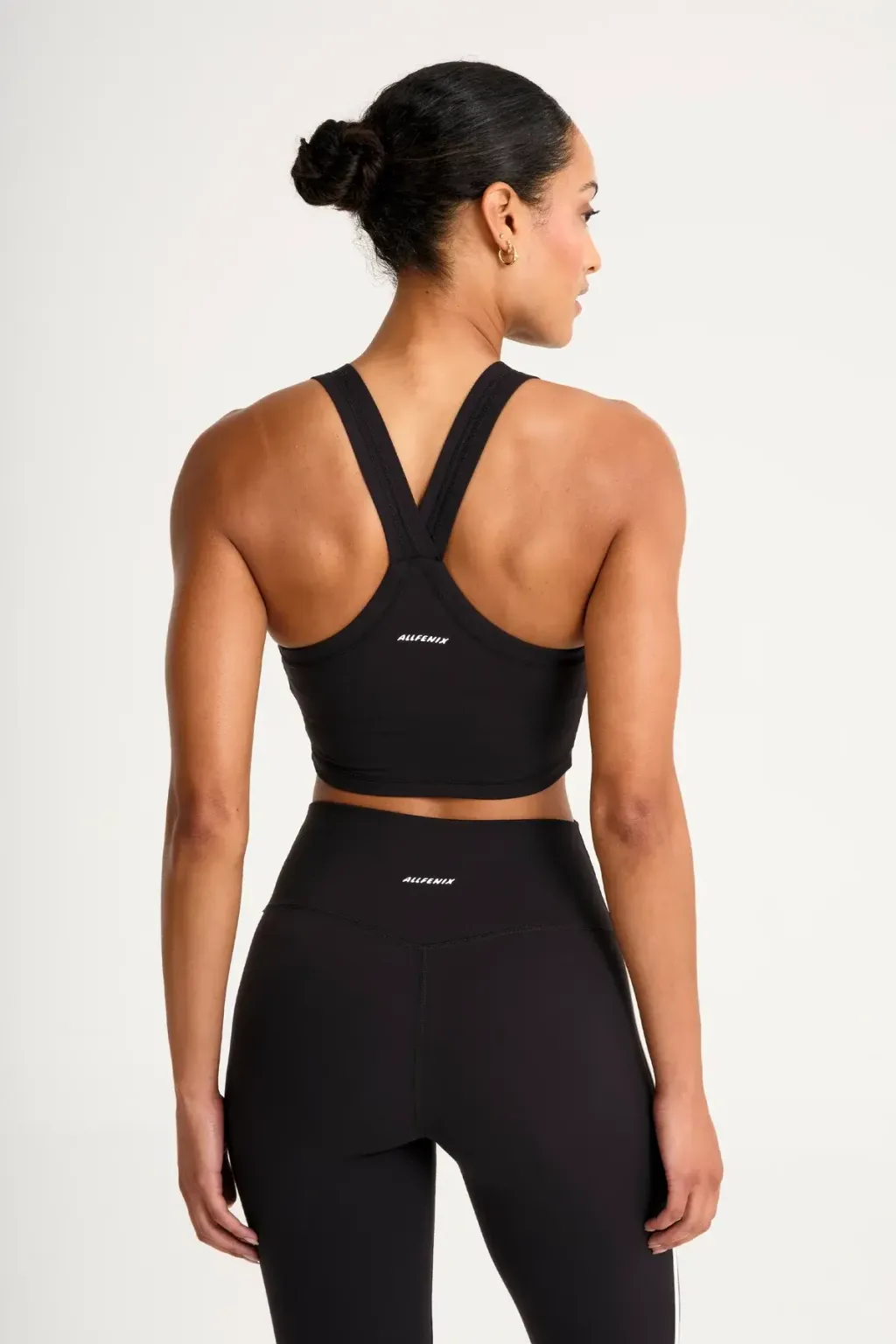 A4C187_BLK_CloudCore_HighNeckLongLineSportsBra_BackCropped