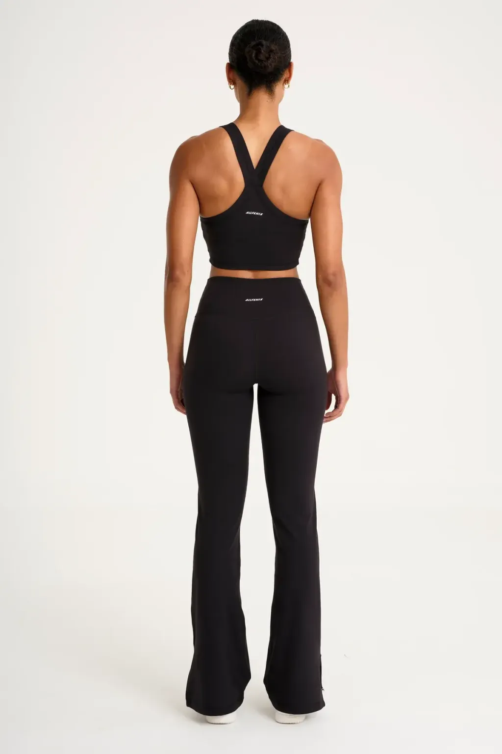 A4C187_BLK_CloudCore_HighNeckLongLineSportsBra_BackFull