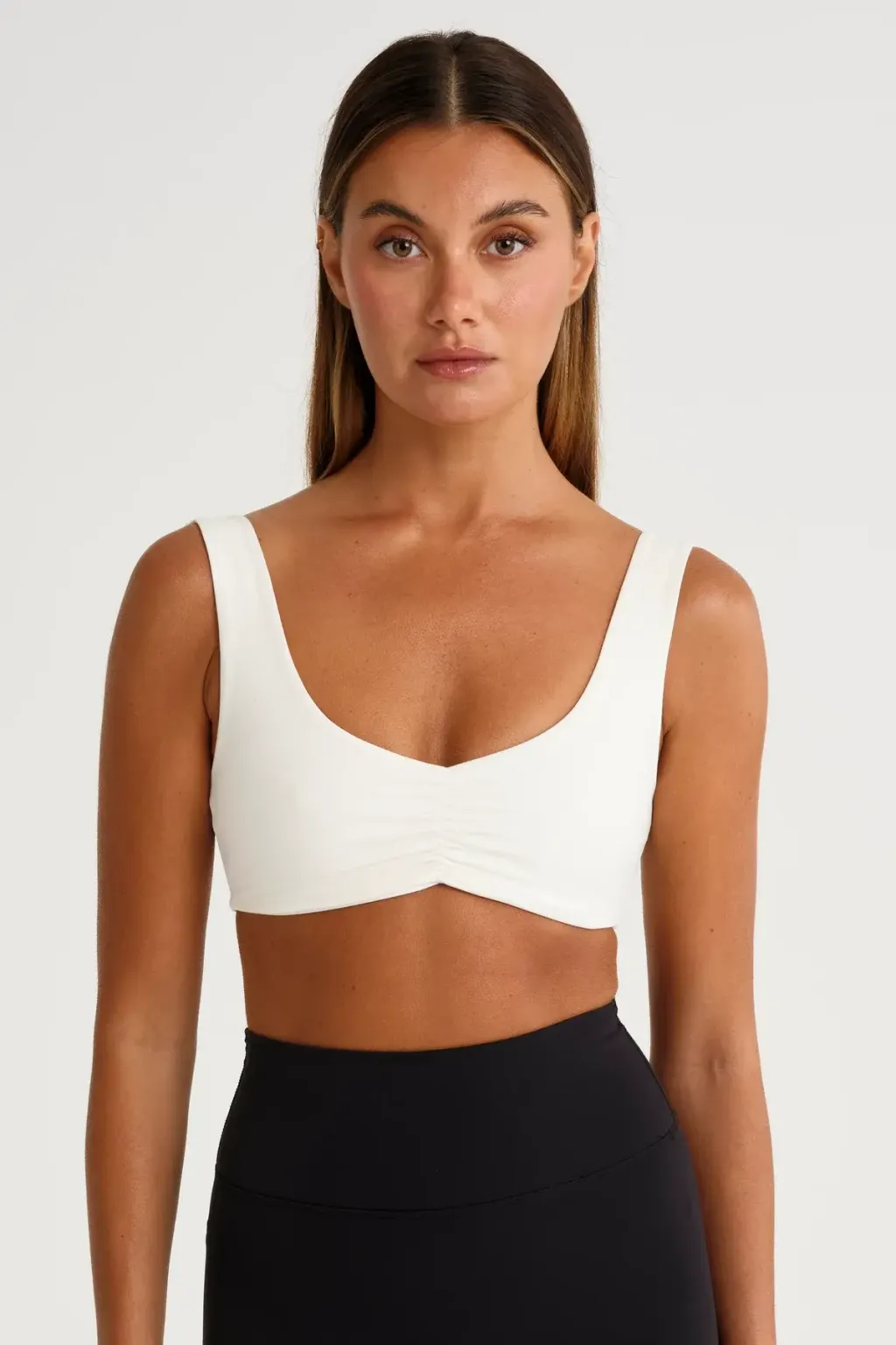 A4C188_CLK_CloudCore_RuchedFrontSportsBra_FrontCropped