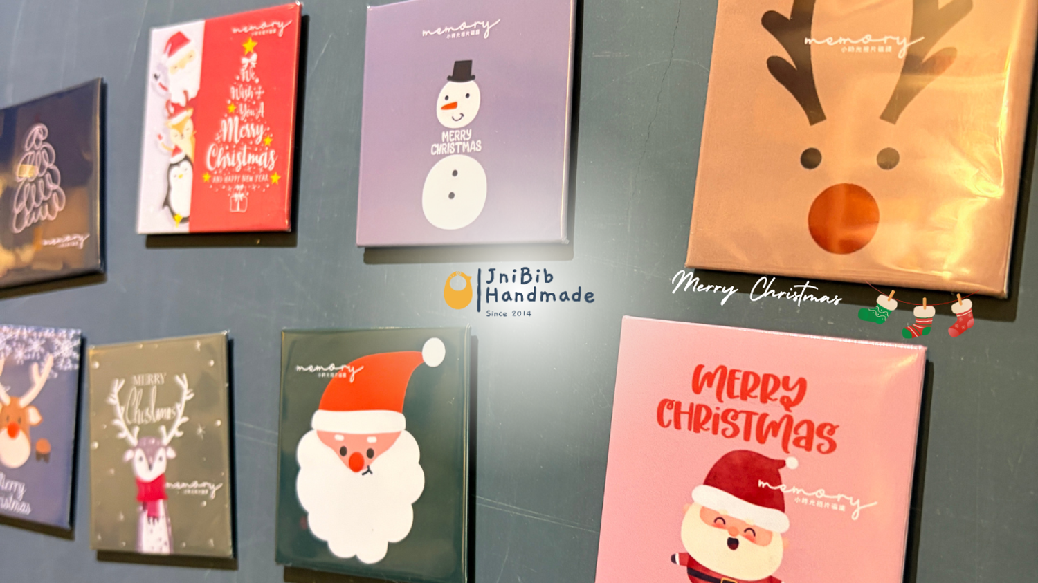 JniBib手作限量圍兜 - 下單不限金額送「聖誕磁鐵」乙片