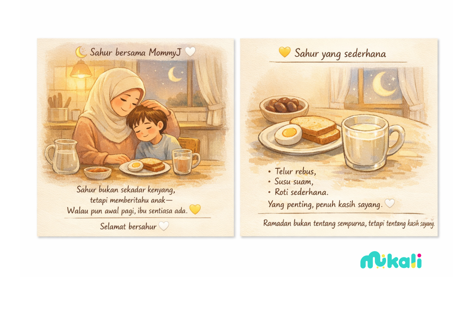 Bersahurlah bersama MommyJ, agar anak sentiasa rasa dijaga dan disayangi
