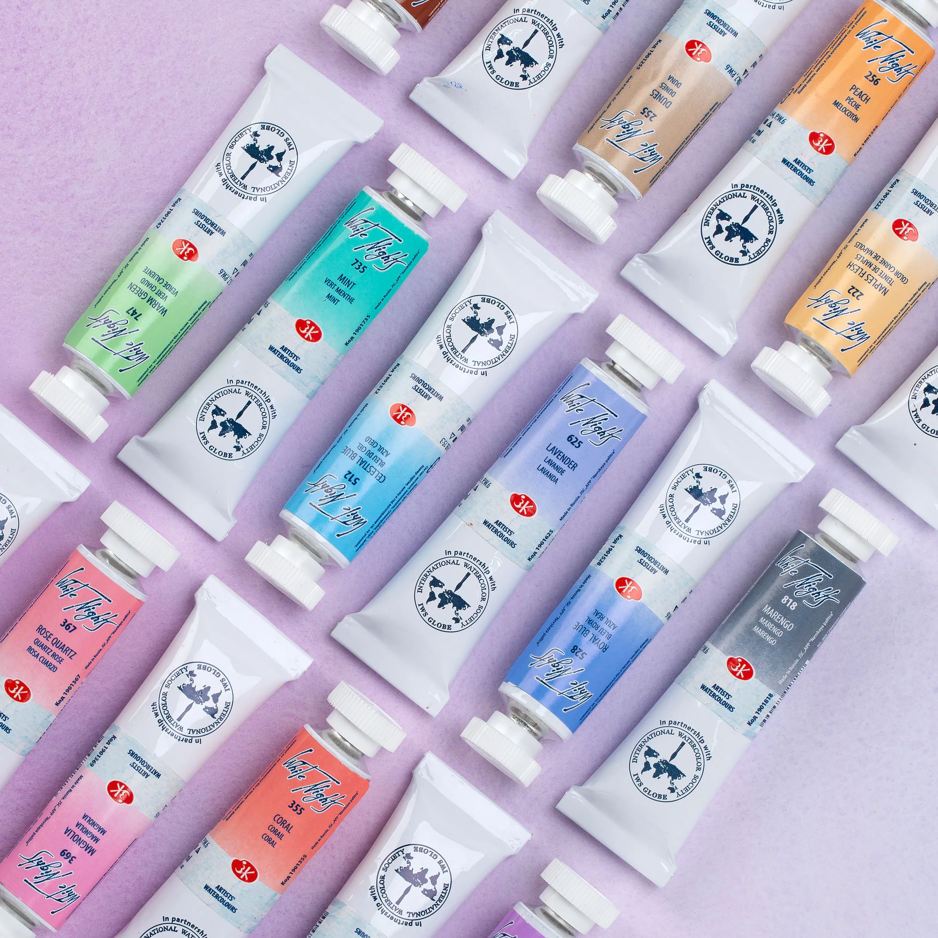 White Nights Watercolour tubes