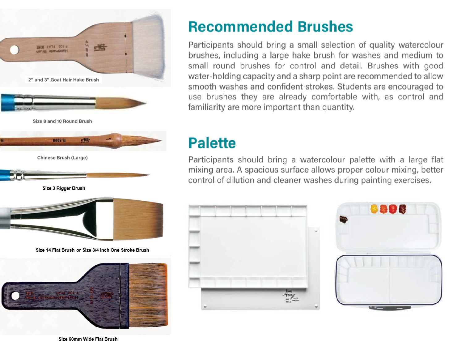 Art Materials - Brush and Palette