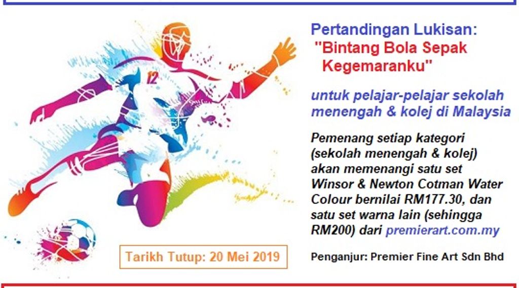 Pertandingan Lukisan - "Bintang Bola Sepak Kegemaranku"