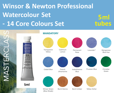 W&NJ 14 Colours Core Set 5ml tube