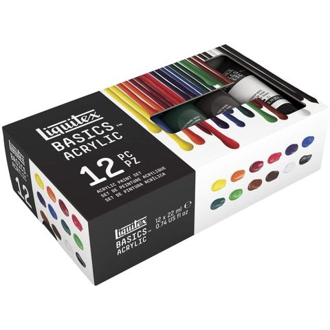 Liquitex Basics Acrylic Set -  12 x 22ml.jpg