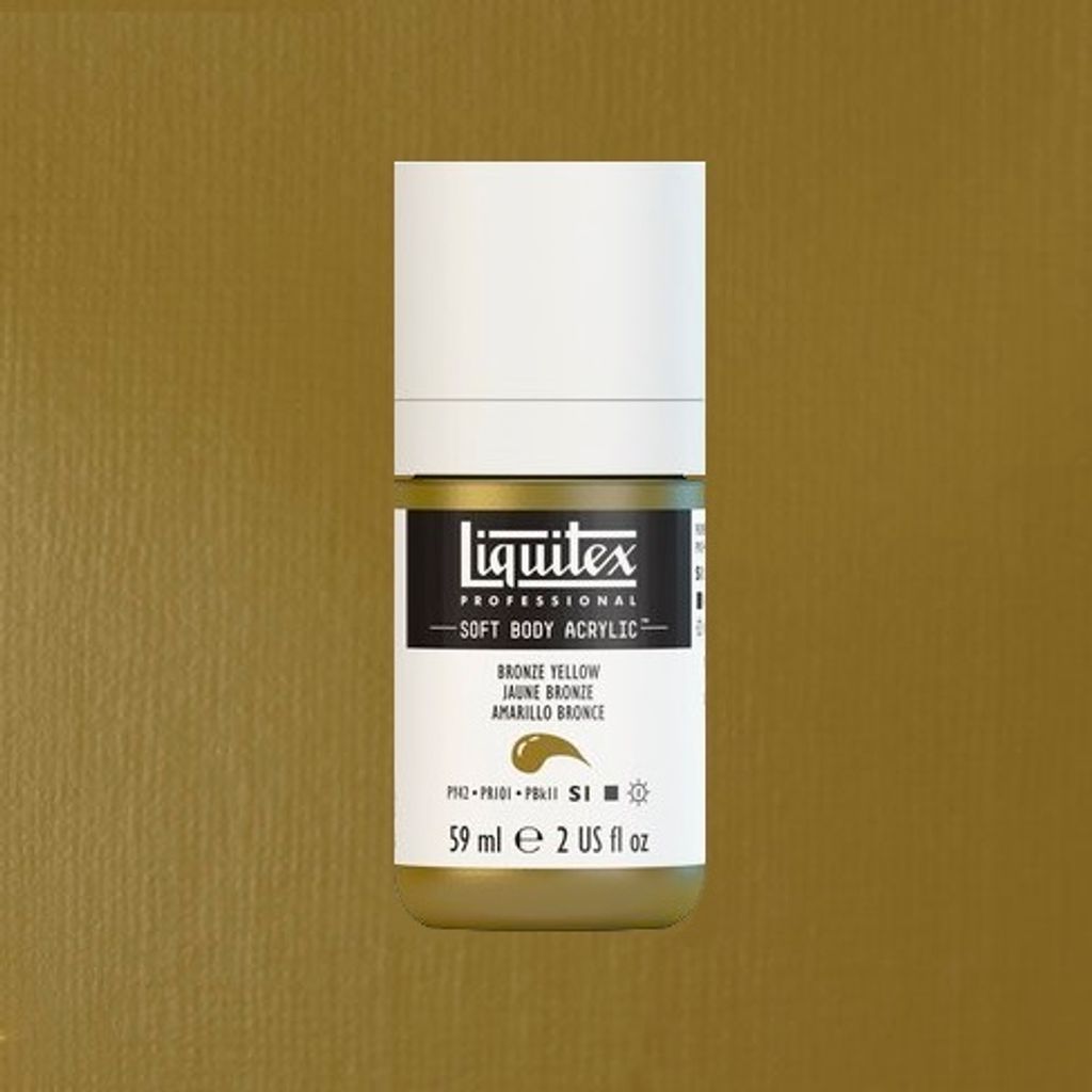 LIQUITEX SOFT BODY ACRYLIC 59ML - (530) BRONZE YELLOW (S1