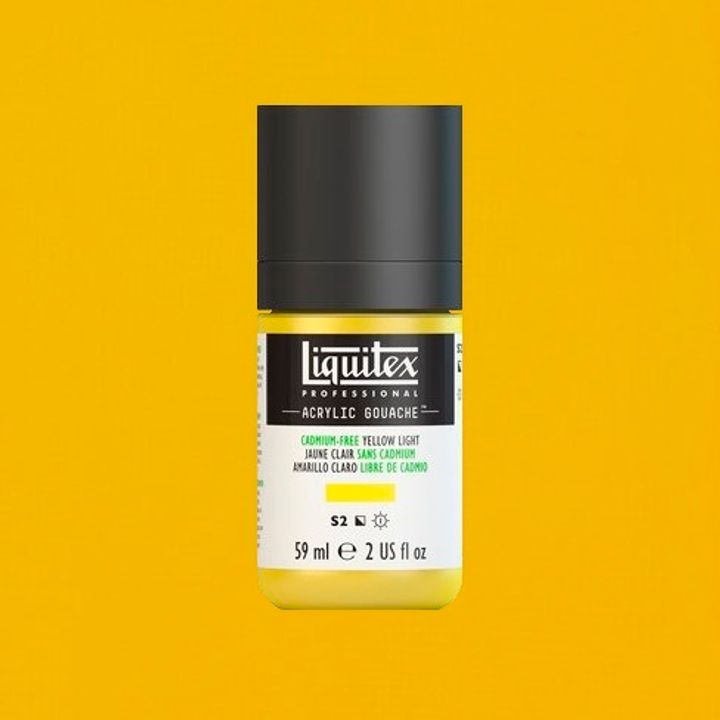 LIQUITEX ACRYLIC GOUACHE 59ML - CADMIUM-FREE YELLOW LIGHT 889 (S2).jpeg