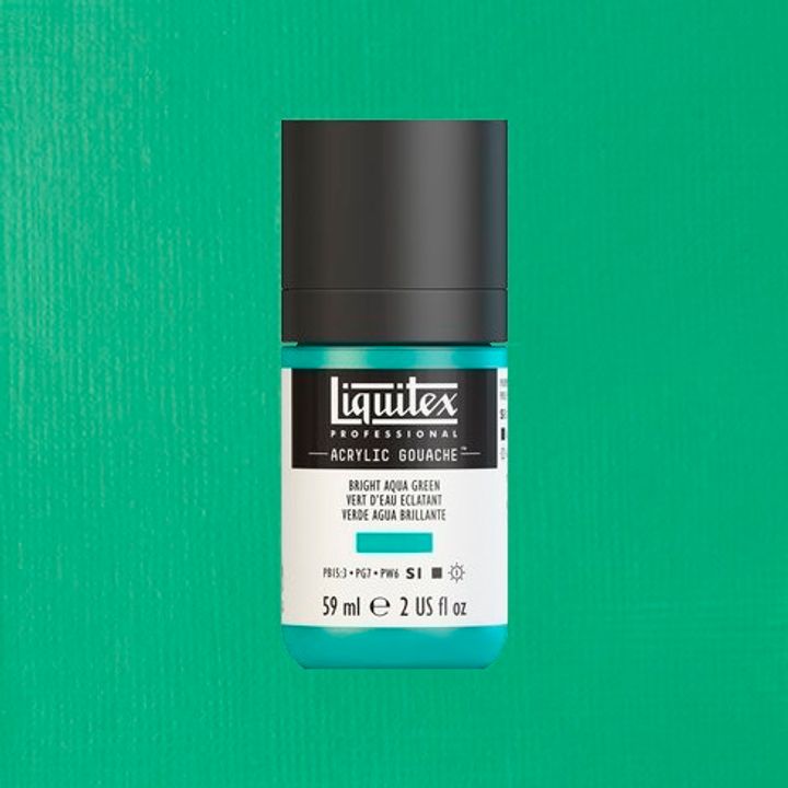 LIQUITEX ACRYLIC GOUACHE 59ML - BRIGHT AQUA GREEN 660.jpeg