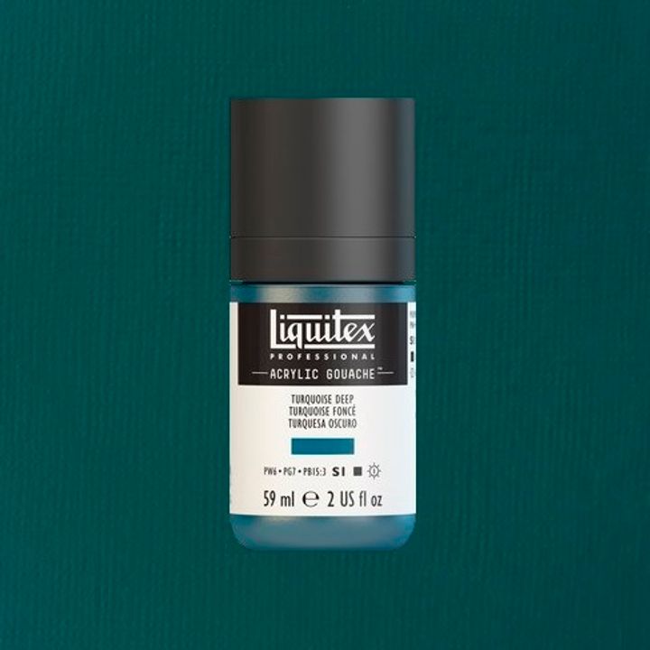 LIQUITEX ACRYLIC GOUACHE 59ML - TURQUOISE DEEP 561.jpeg