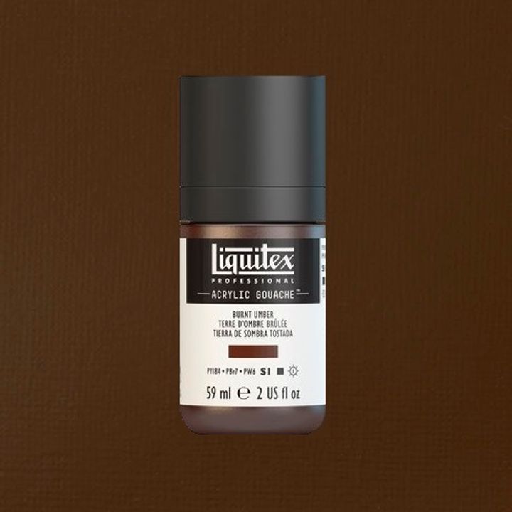 LIQUITEX ACRYLIC GOUACHE 59ML - BURNT UMBER 128.jpeg