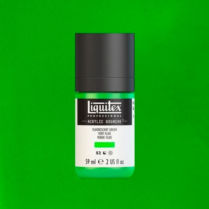 LIQUITEX ACRYLIC GOUACHE 59ML - FLUORESCENT GREEN 985.jpeg