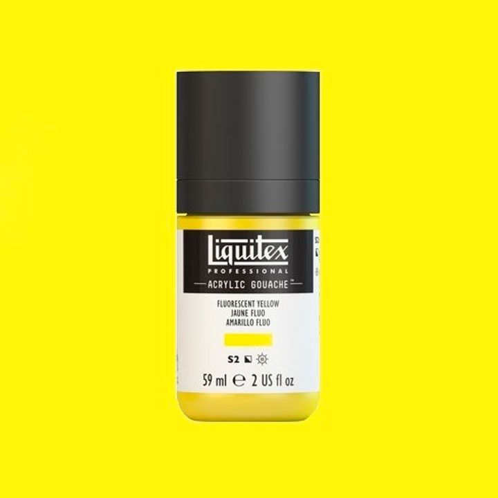 LIQUITEX ACRYLIC GOUACHE 59ML - FLUORESCENT YELLOW 981.jpeg