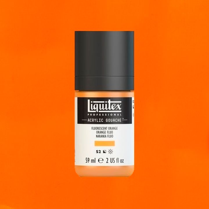 LIQUITEX ACRYLIC GOUACHE 59ML - FLUORESCENT ORANGE 982.jpeg
