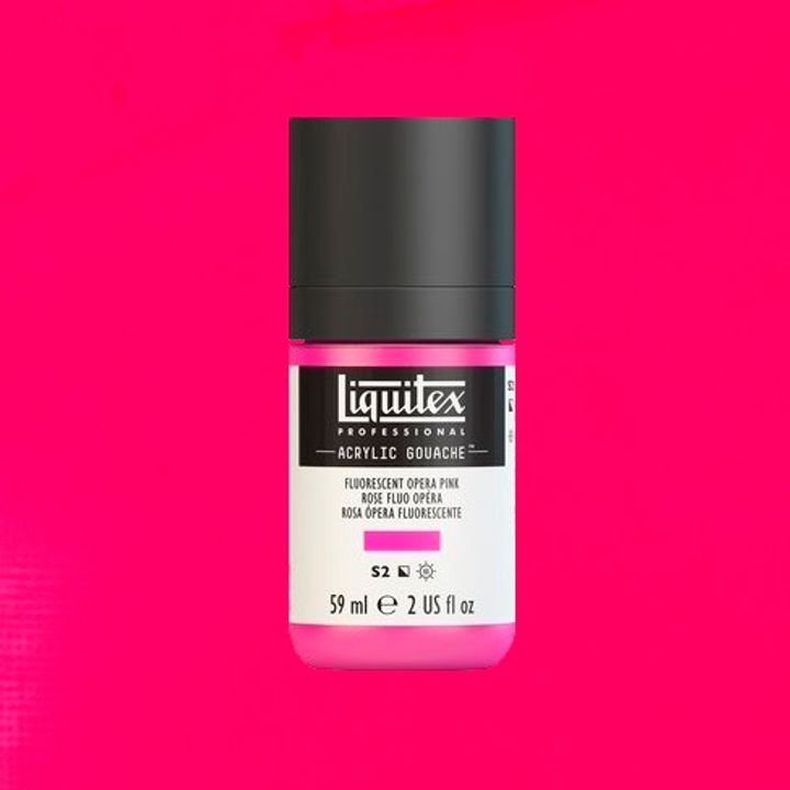 LIQUITEX ACRYLIC GOUACHE 59ML - FLUORESCENT OPERA PINK 987.jpeg