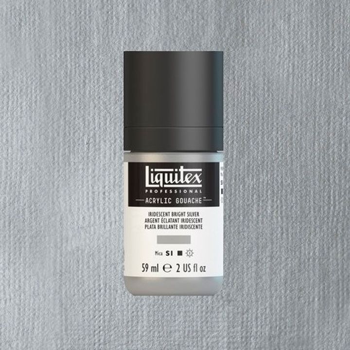 LIQUITEX ACRYLIC GOUACHE 59ML - IRIDESCENT BRIGHT SILVER.jpeg