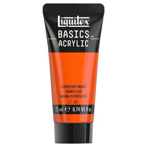 887452030874-LQX BASICS ACRYLIC 22ML 982 FLUORESCENT ORANGE 887452030874..jpg