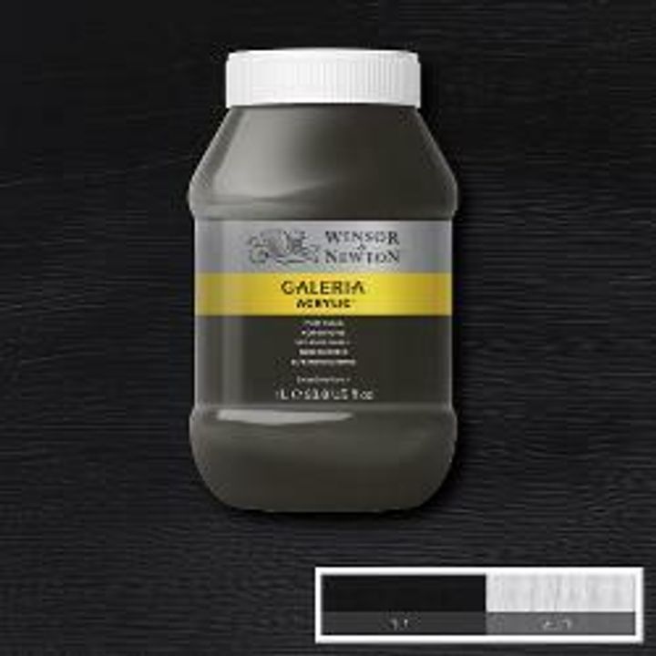 094376984910-W&N GALERIA ACRYLIC POT 1L IVORY BLACK [COMPOSITE] 094376984910.JPG