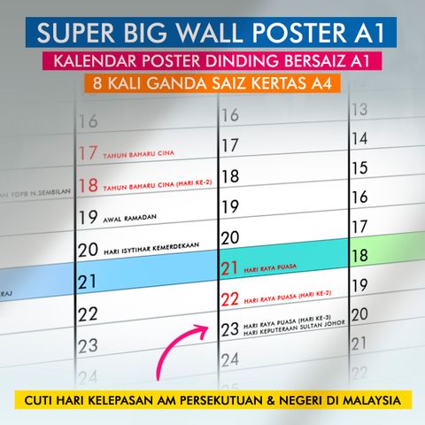 POSTER PROMO - KALENDAR SAIZ A1 - V2