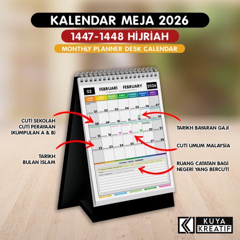 POSTER PROMO - KALENDAR MEJA 2026 - CONTENT