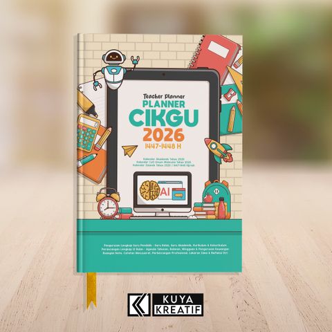3D MOCKUP - PLANNER CIKGU 2026 - PROMO V1
