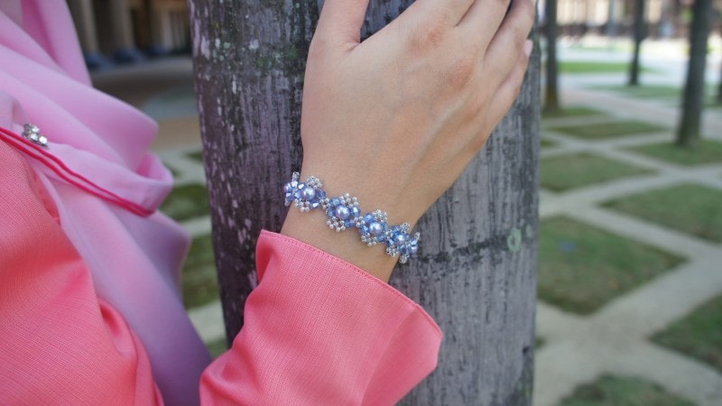 May wearing her bracelet to a formal event