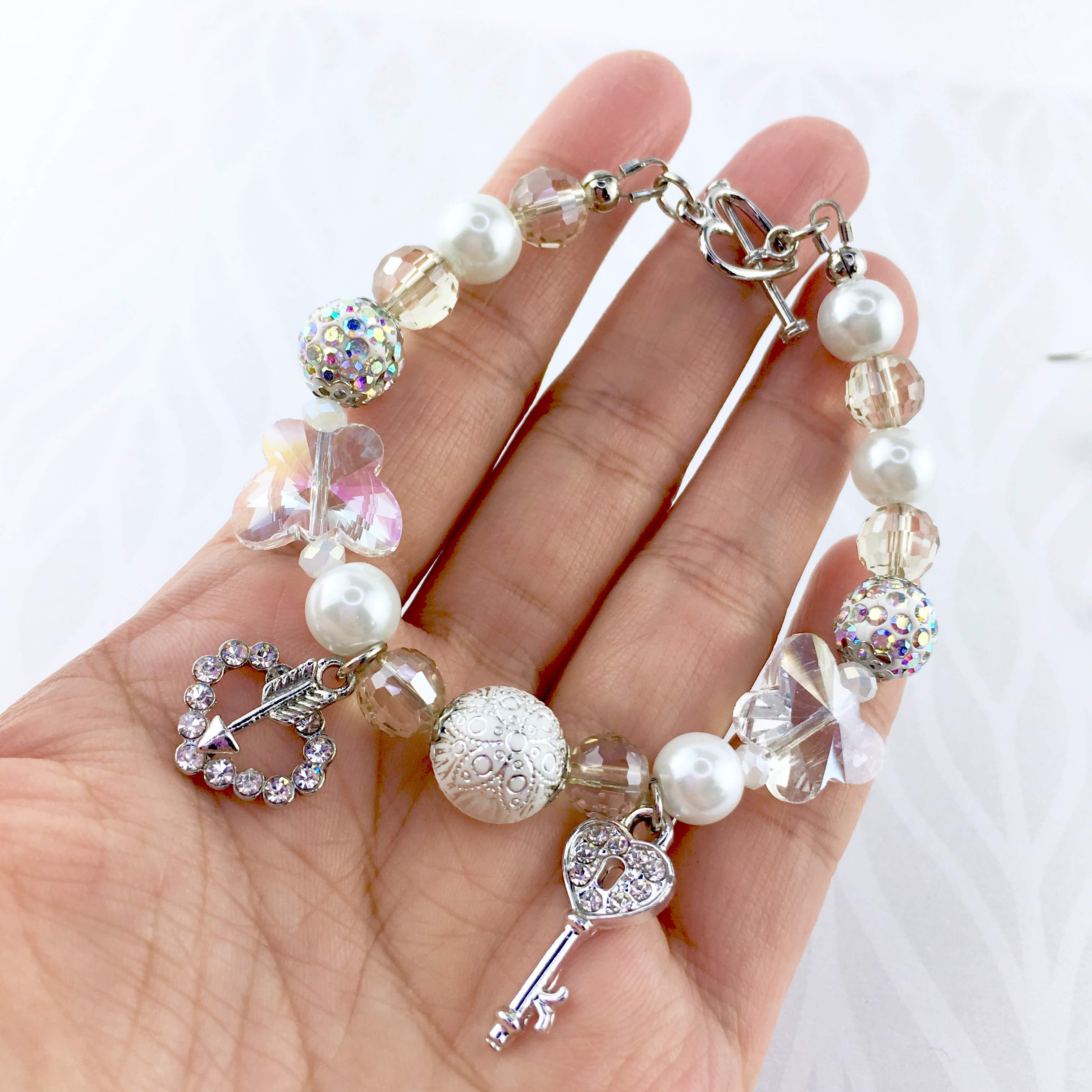 Wedding theme Charm Bracelet.JPG