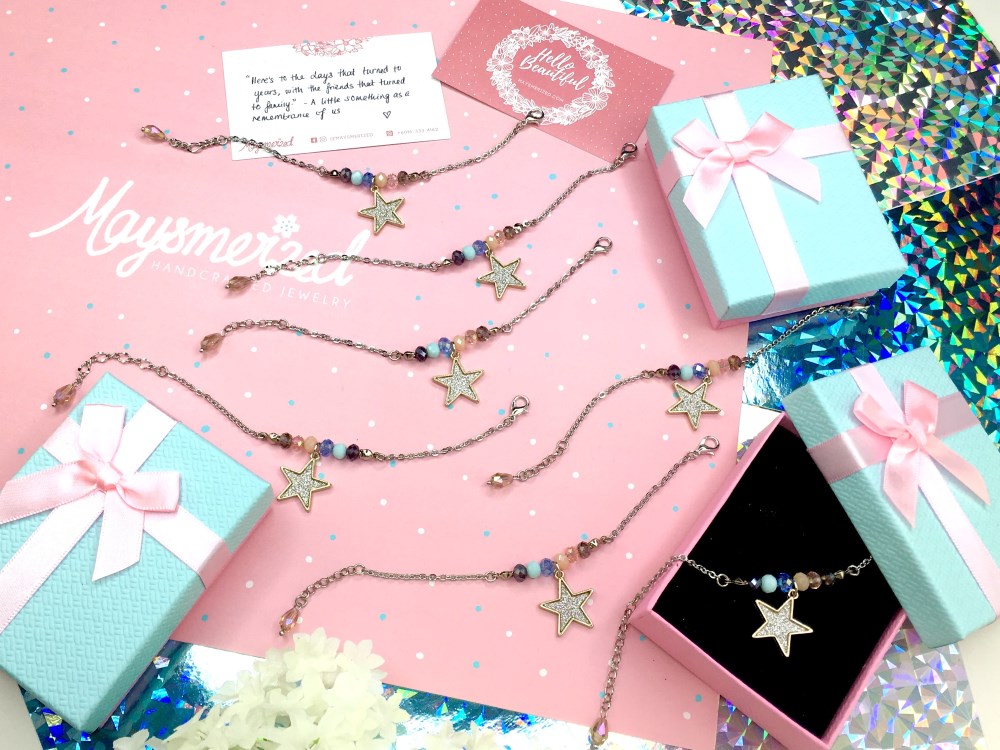 Friends Are Like Stars Custom Friendship Bracelets for Fatin Gift Box.jpg