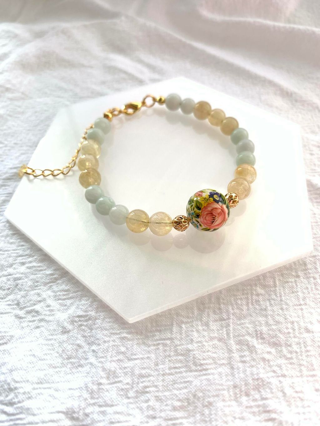 Summer Bouquet Angelite Citrine Bracelet.jpg