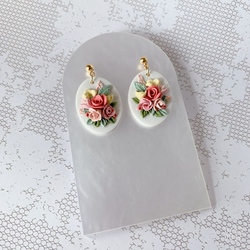 Summer Bouquet Earrings Bright Pink 1.jpg