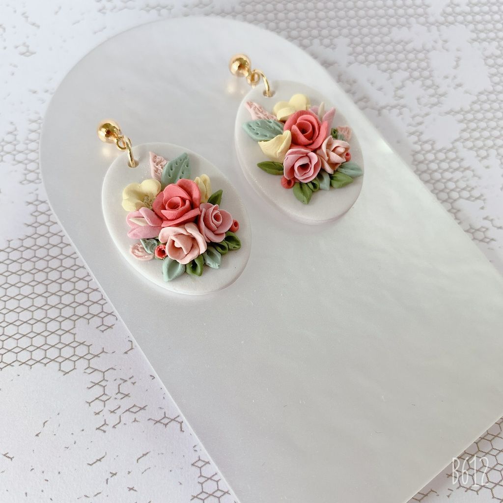 Summer Bouquet Earrings Bright Pink 2.jpg