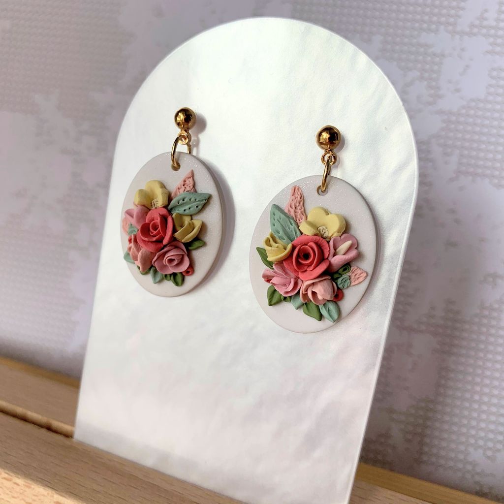 Summer Bouquet Earrings Bright Pink 3.jpg