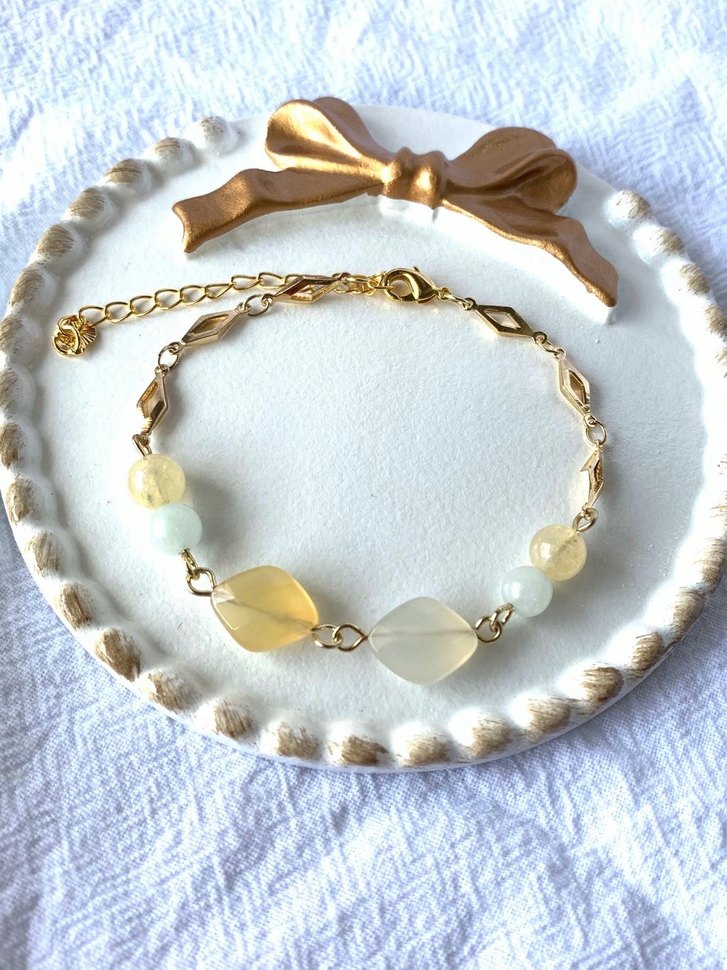 Summer Bouquet Yellow Agate Angelite and Citrine.jpg