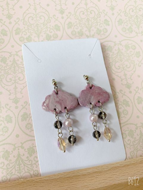 Galaxy Cloud Clay Dangling Earrings 2.1.jpg